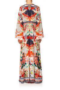 Camilla 'Geisha Girl' Kimono Sleeve Dress with Shirring Detail Size 14 - Image 5