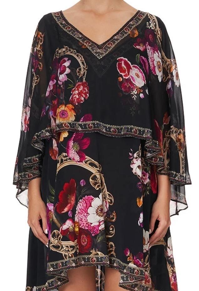 Camilla Mirror Mirror Cape Overlay Dress Black Size 12 - Image 3