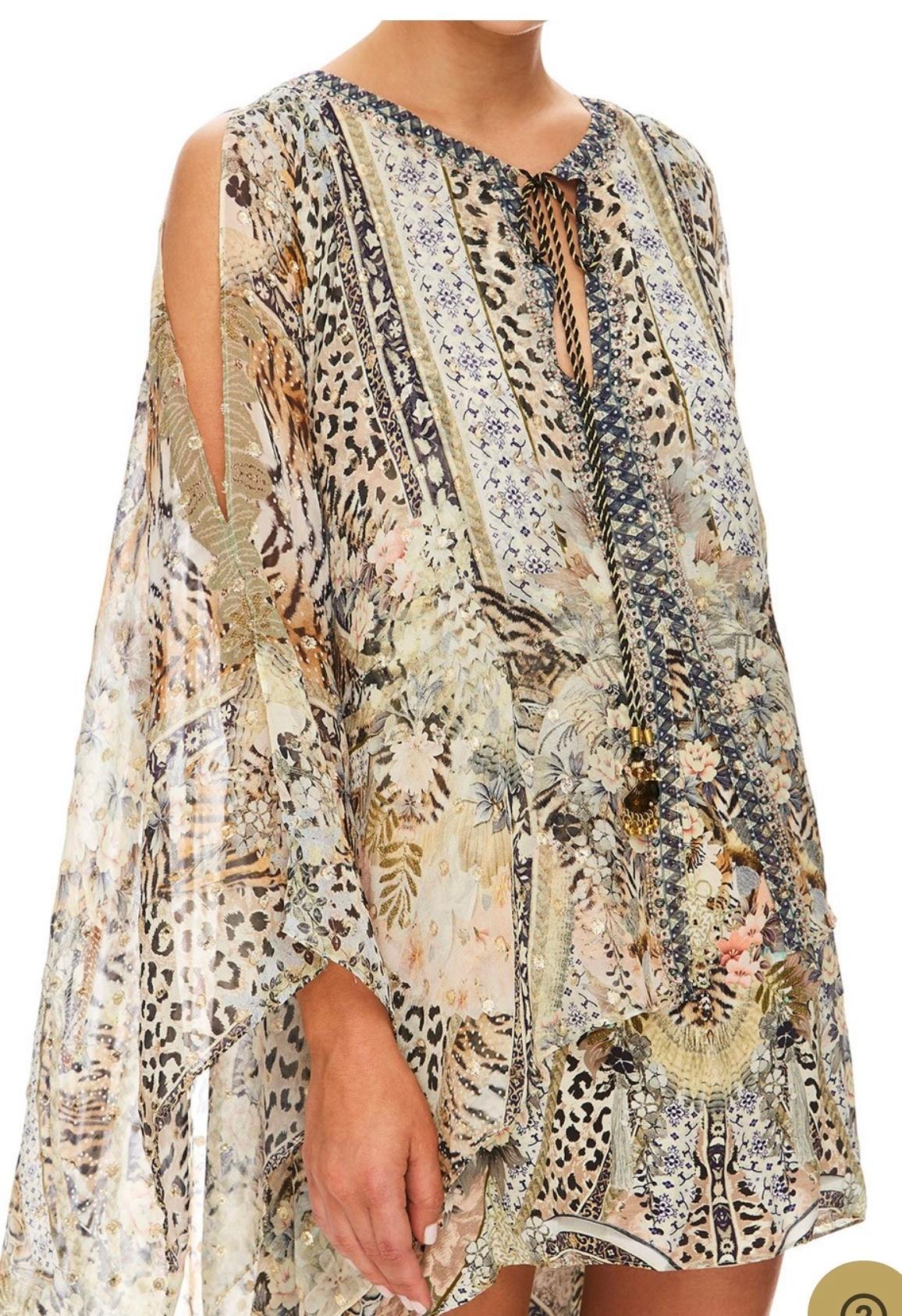 Camilla Moto Maiko Long Sheer Overlay Dress Print One Size - Image 6