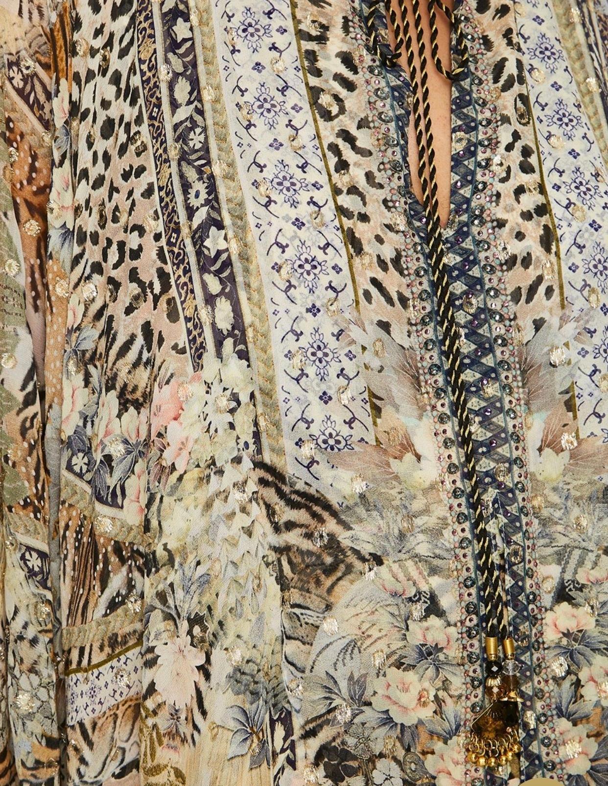 Camilla Moto Maiko Long Sheer Overlay Dress Print One Size - Image 7