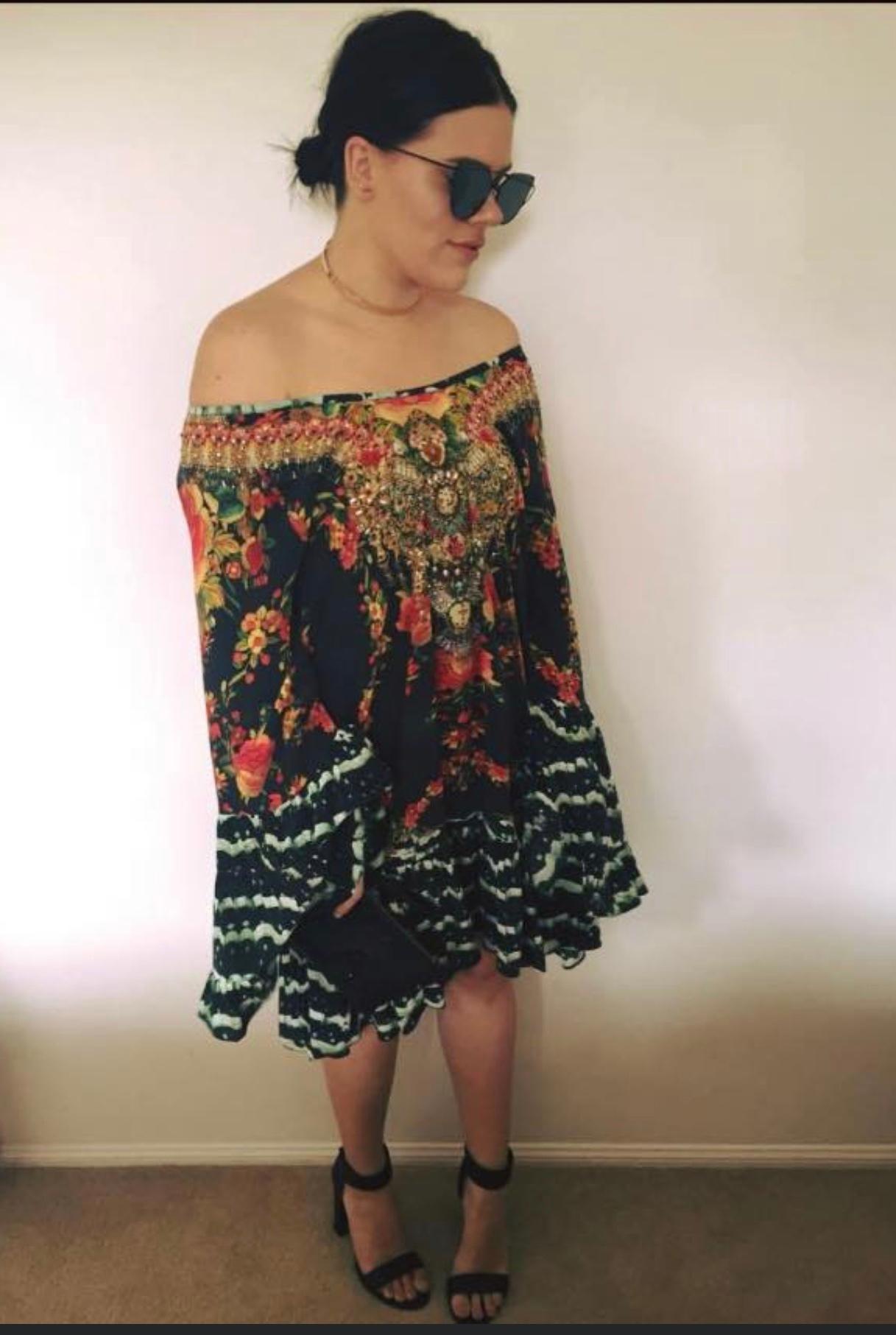 Camilla 'Lift the Veil' A Line frill Dress Size 2 (12) - Image 4