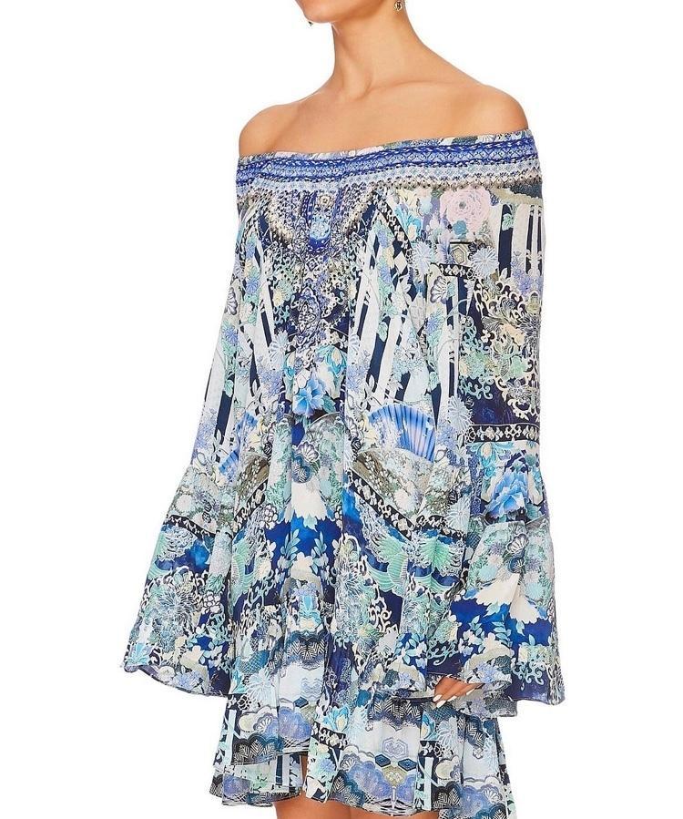 Camilla 'Cloud Dancer' A Line Frill Dress Size M - Image 3