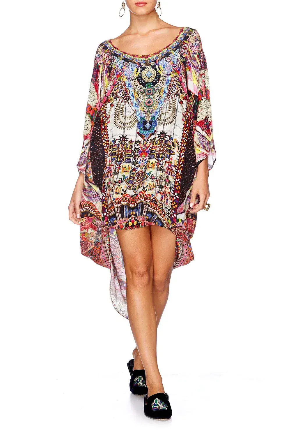 Camilla Tiny Dancer Scoop Back Hem Dress Print One Size - Image 1
