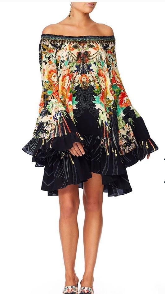 Camilla 'Queen of Kings' A-line frill dress Size L - Image 2