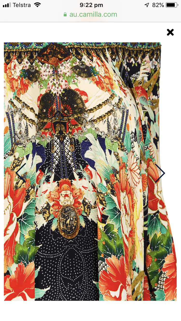 Camilla 'Queen of Kings' A-line frill dress Size L - Image 6