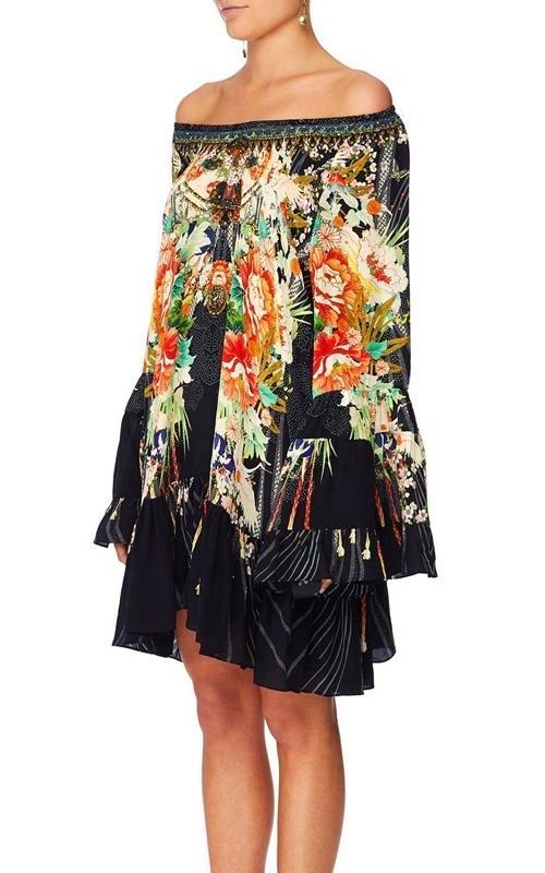 Camilla 'Queen of Kings' A-line frill dress Size L - Image 1