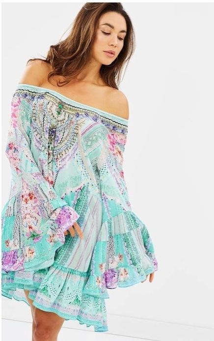 Camilla Garden State A Line Frill Mini Dress Size XL / AU 16 - Image 5