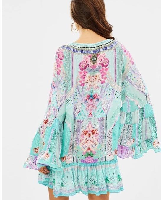 Camilla Garden State A Line Frill Mini Dress Size XL / AU 16 - Image 4