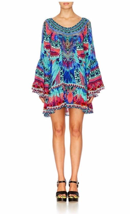 Camilla 'Skyfall' A Line Frill Dress Size M - Image 1