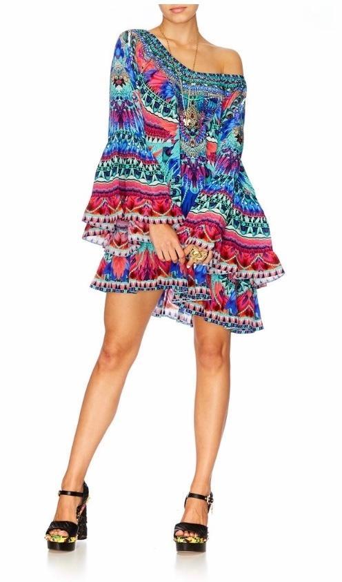 Camilla 'Skyfall' A Line Frill Dress Size M - Image 4