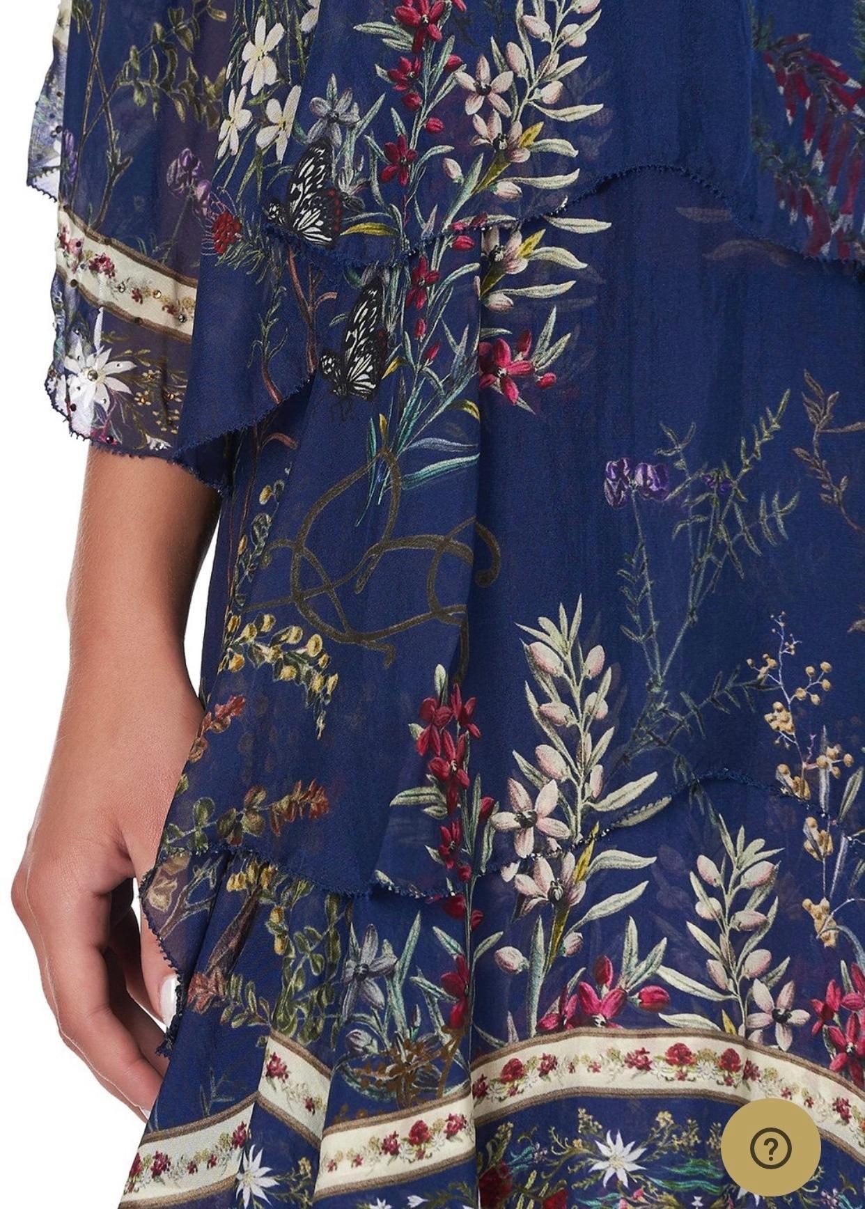 Camilla Wings in Arms Layered Frill Short Dress Print Size 12 - Image 5