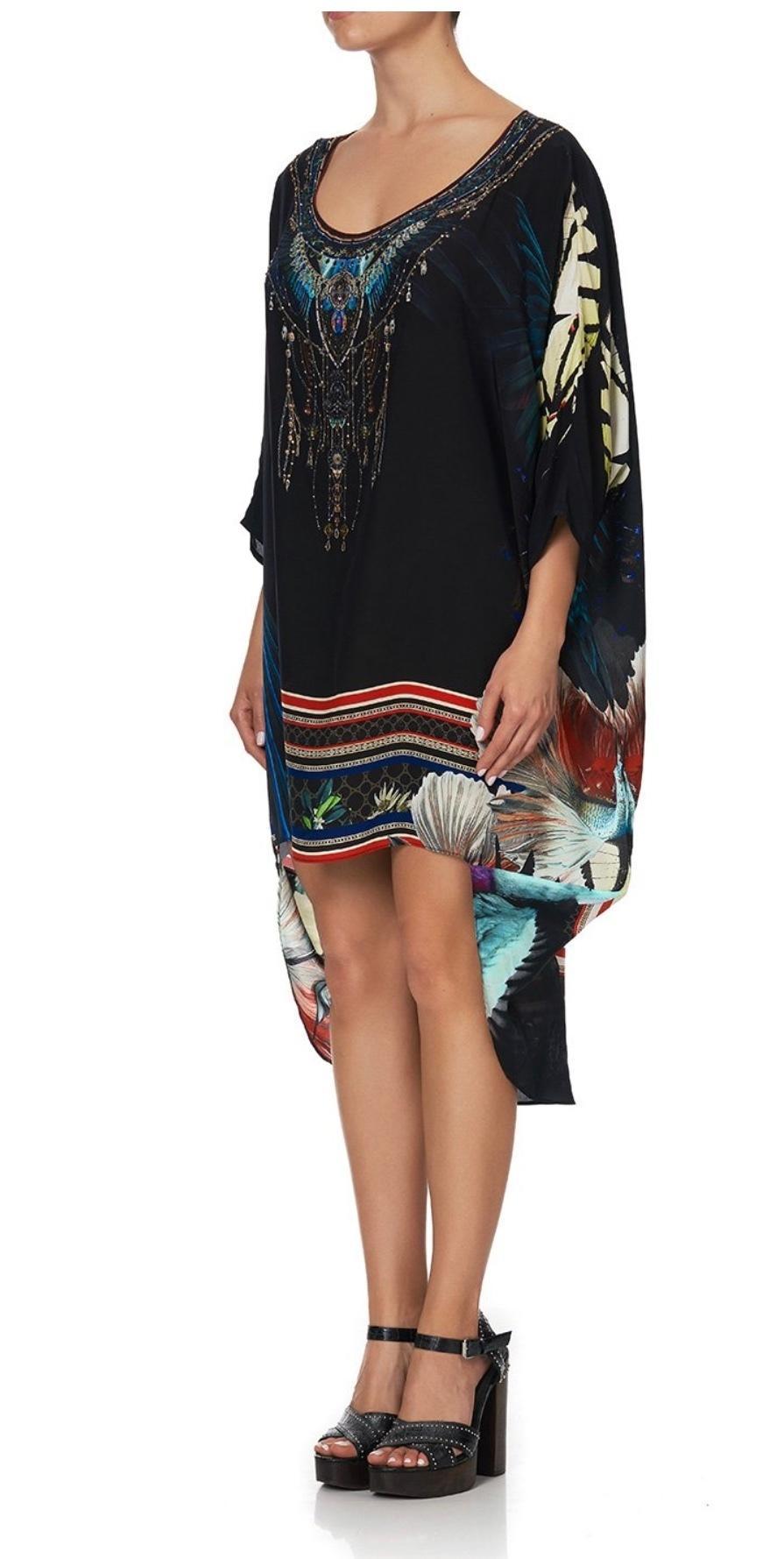 Camilla Night Flight Scoop Back Hem Dress Print Size 16 - Image 5