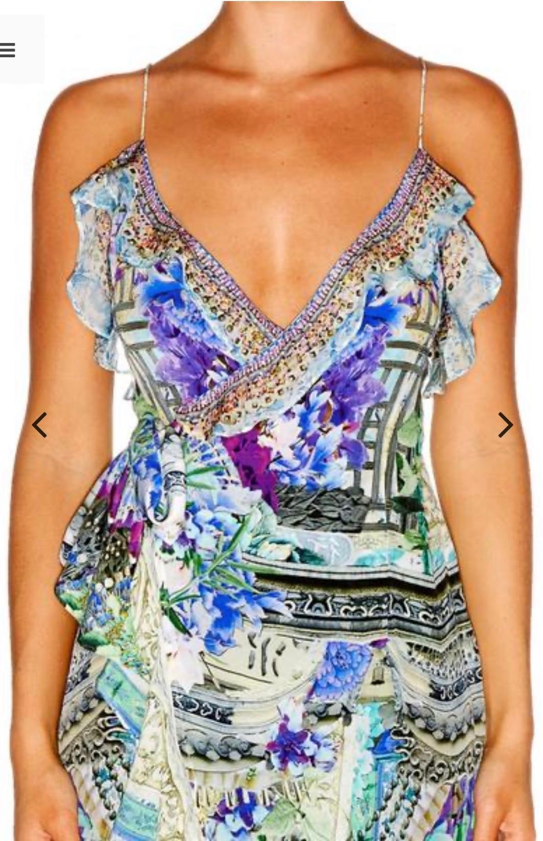 Camilla Dear Diary Dress with Frill and Long Back Size M - Image 9
