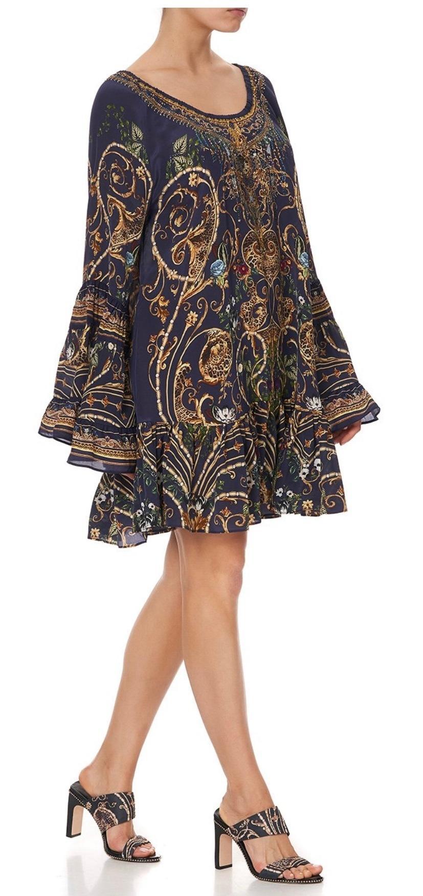 Camilla Seven Day Weekend A Line Frill Dress Print Size XL - Image 5