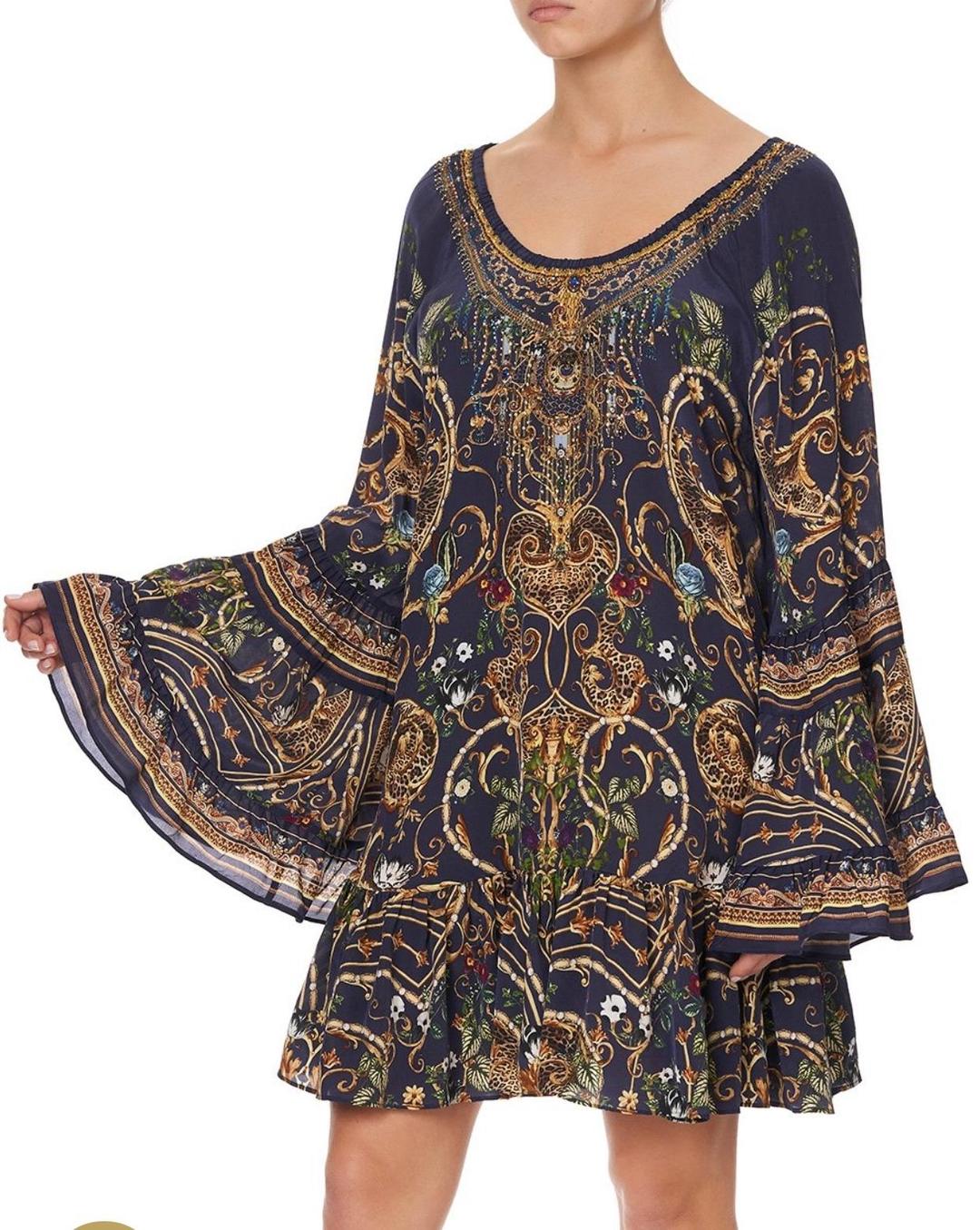 Camilla Seven Day Weekend A Line Frill Dress Print Size XL for rent on The Volte - main image