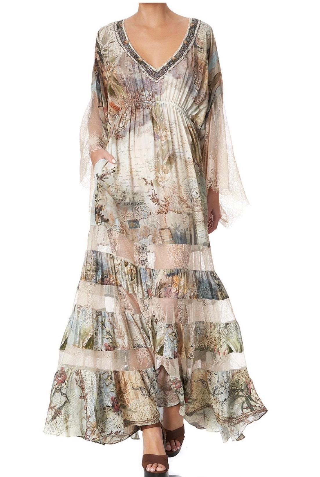 Camilla Letters from Hilda Lace Panel Dress Print Size 14 - Image 5