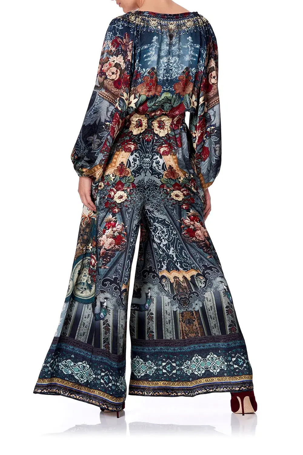 Camilla Hotel Boheme Jumpsuit with Blouson Sleeve Print Size L - Image 2