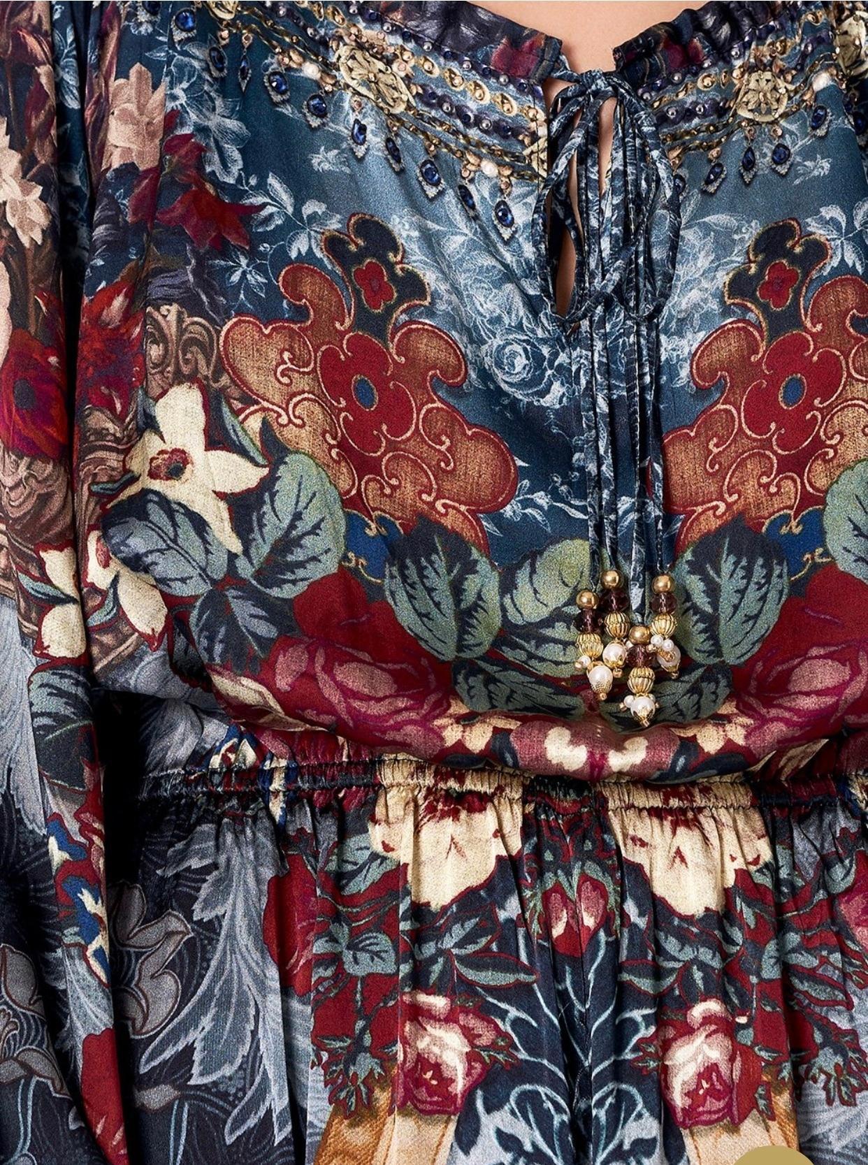 Camilla Hotel Boheme Jumpsuit with Blouson Sleeve Print Size L - Image 5