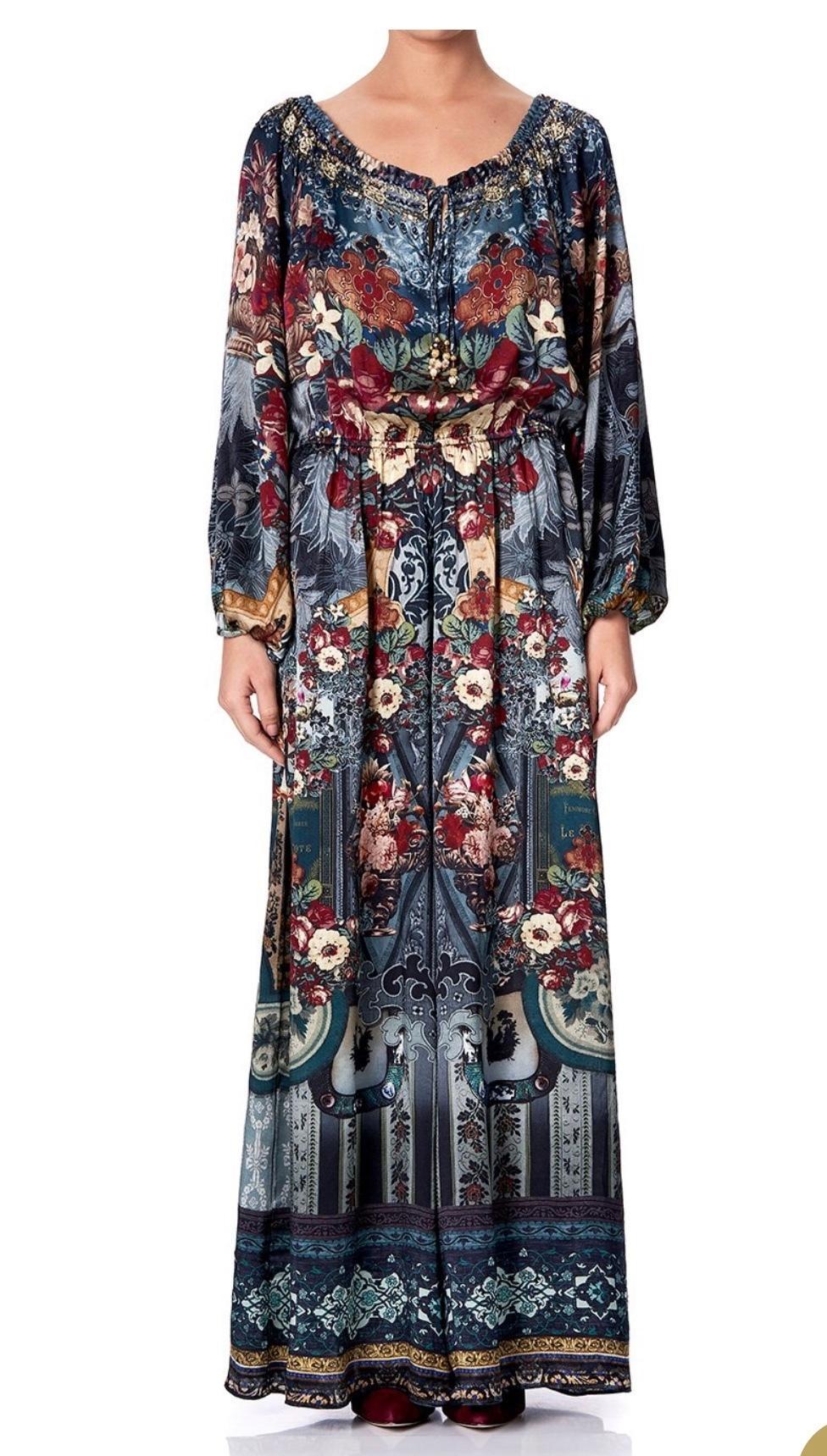 Camilla Hotel Boheme Jumpsuit with Blouson Sleeve Print Size L for rent on The Volte - main image