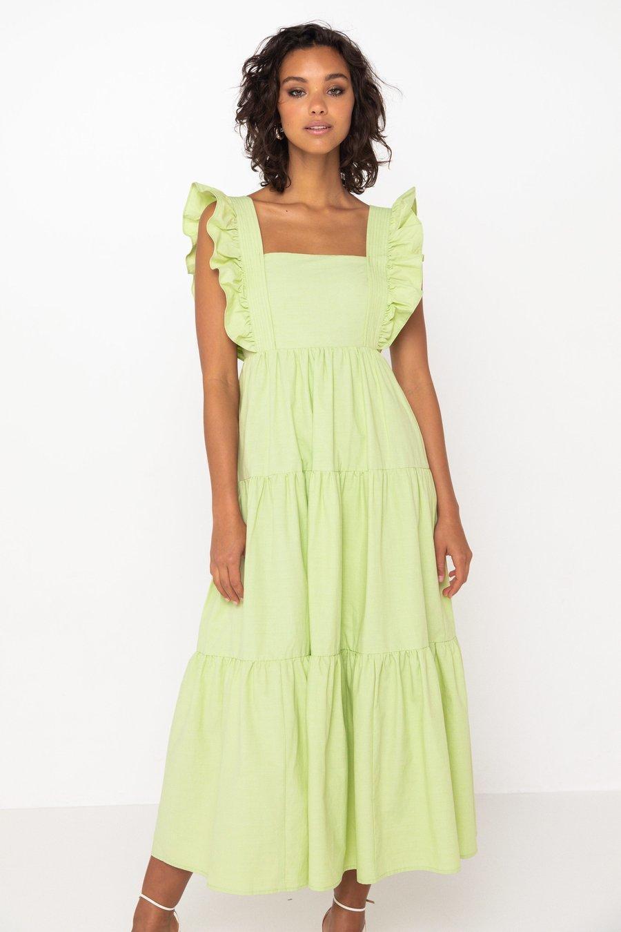 Mossman The Seahaze Maxi Dress Green Size 6 - Image 1
