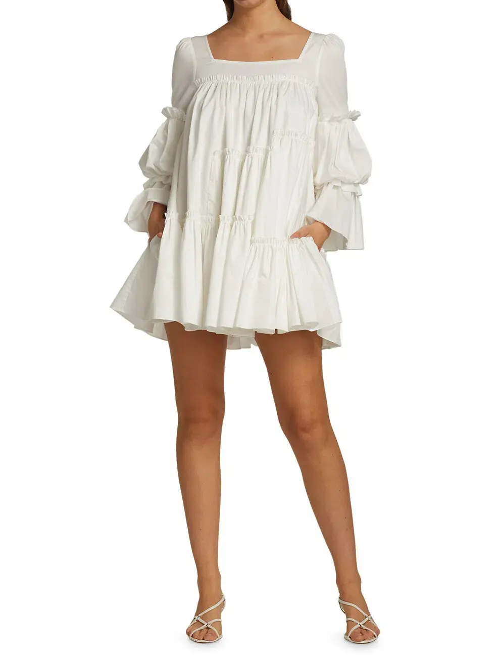 Aje L'Espirit Mini Dress White Size 6 - Image 1