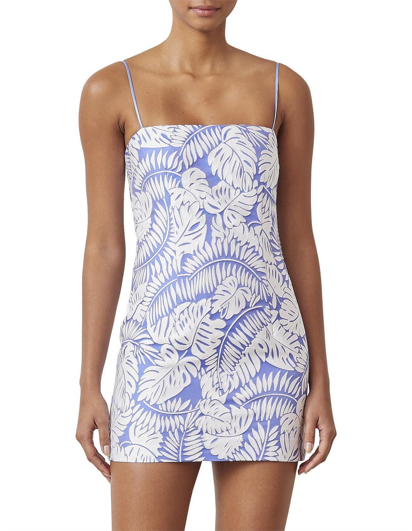 Bec & Bridge Banana Leaf Mini Dress Print Size 8 - Image 3