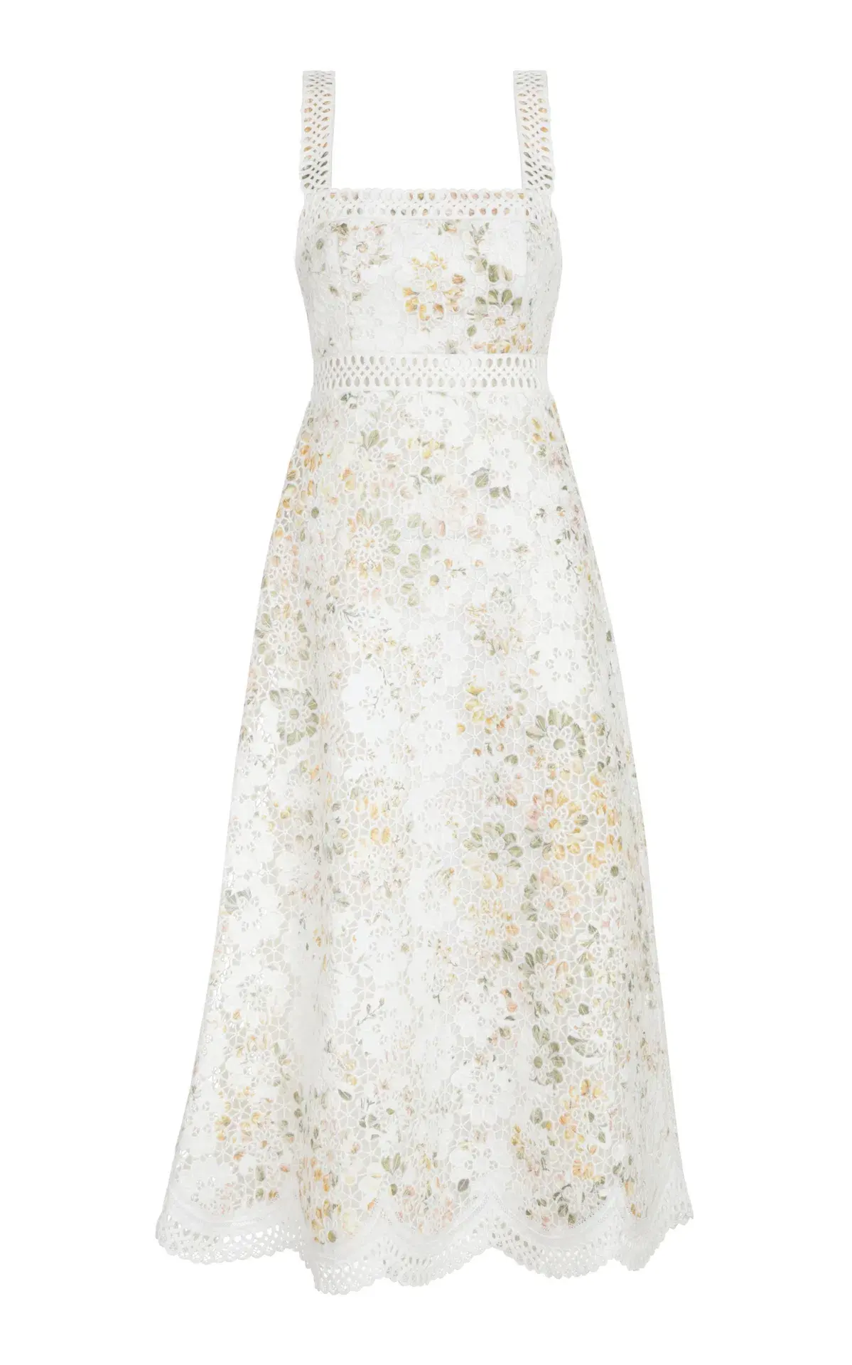 Zimmermann Amelie Embroidered Midi Sundress Floral Size 6 - Image 3