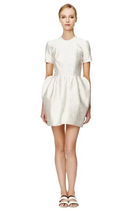 Ellery Swish Mini Dress Silver Size 12  - Image 2