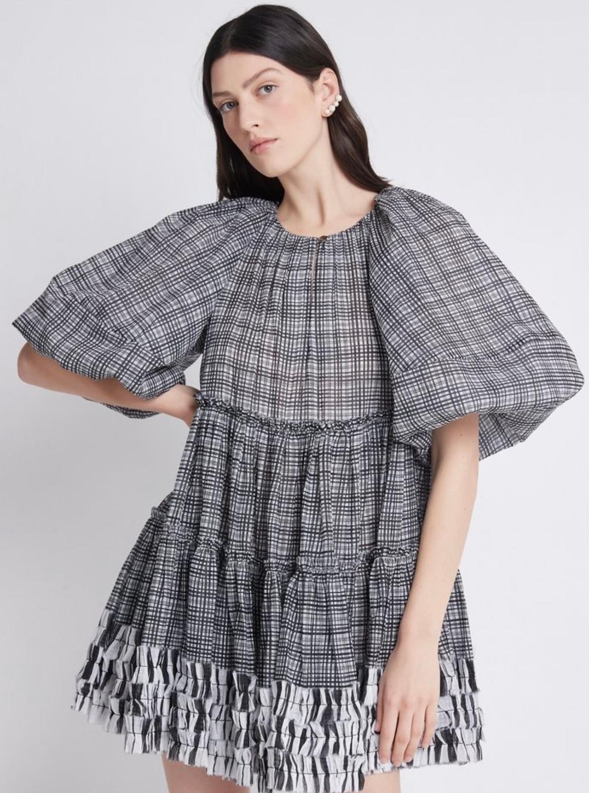 Aje Memento Smock Mini Dress Print Size 12 - Image 2