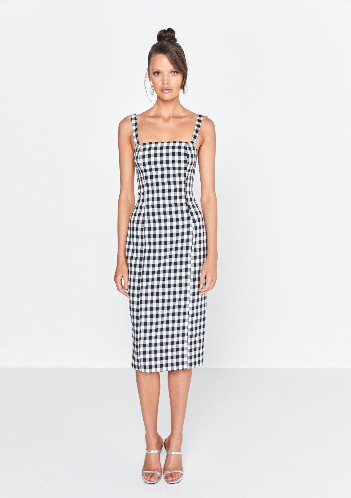 Mossman The Cross Check Dress Print Size 8 - Image 1
