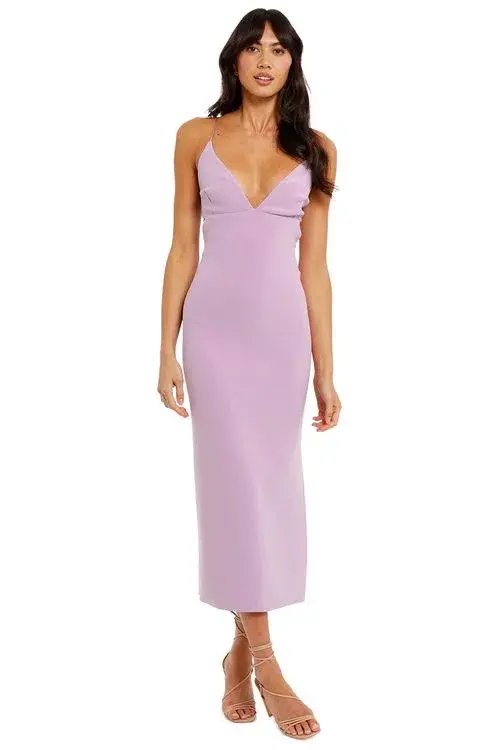 Bec & Bridge Ella Midi Dress Iris Size 8 - Image 1