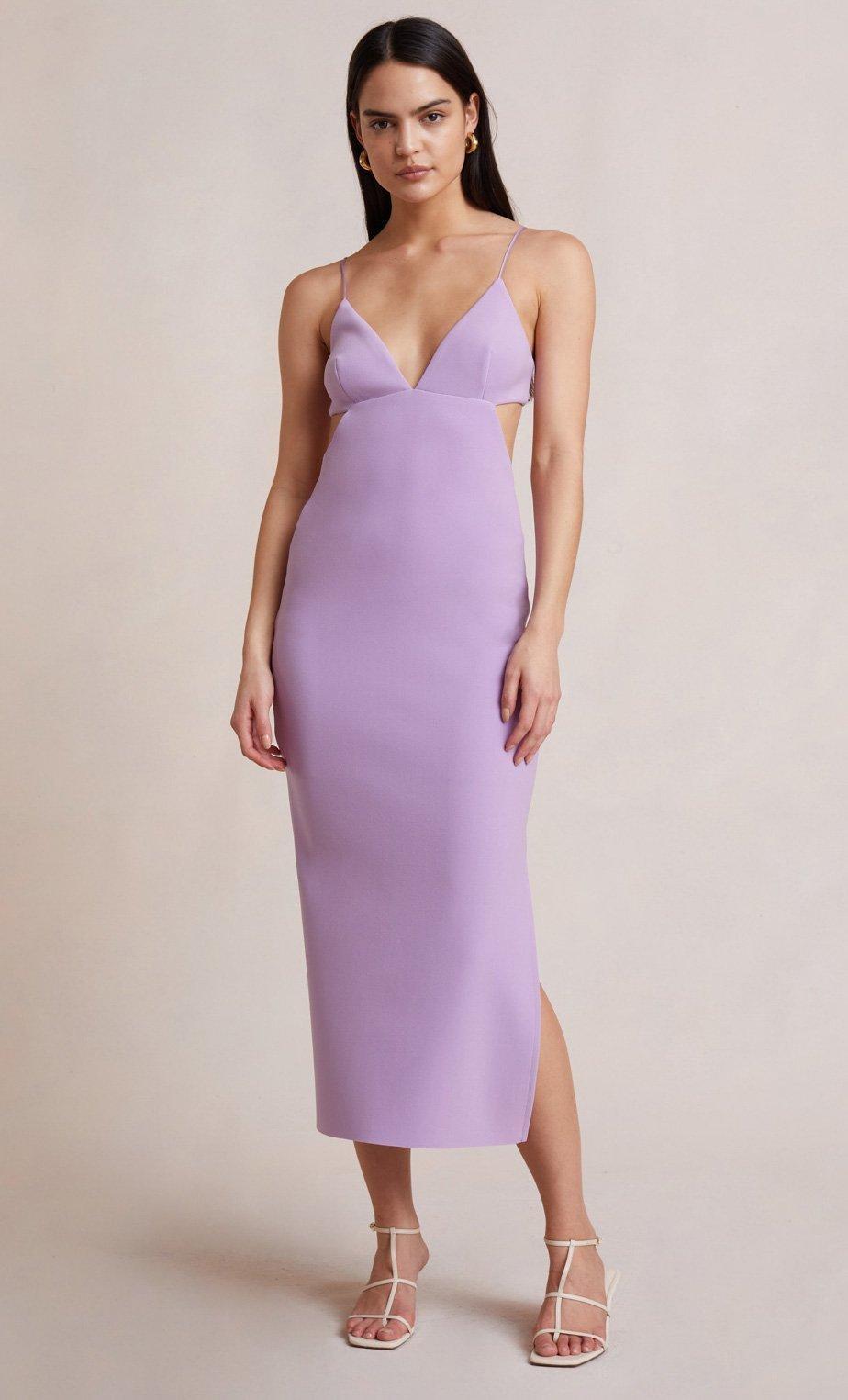 Bec & Bridge Ella Midi Dress Iris Size 8 - Image 3