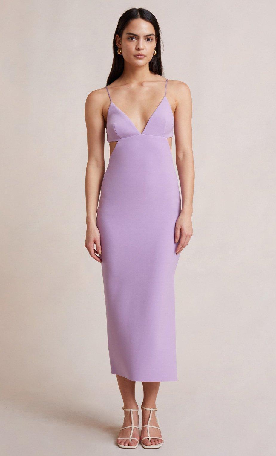 Bec & Bridge Ella Midi Dress Iris Size 8 - Image 5