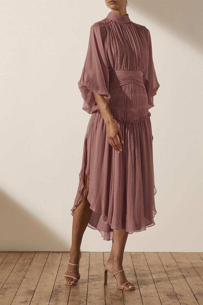 Shona Joy Olympia Midi Dress Pink Size 6 - Image 3