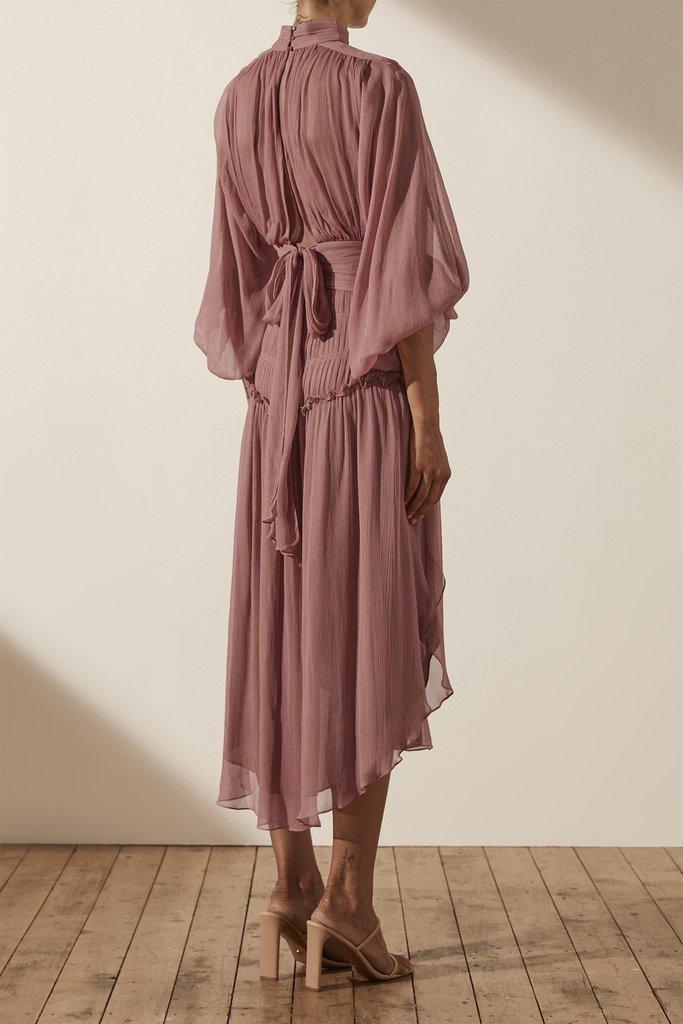 Shona Joy Olympia Midi Dress Pink Size 6 - Image 5