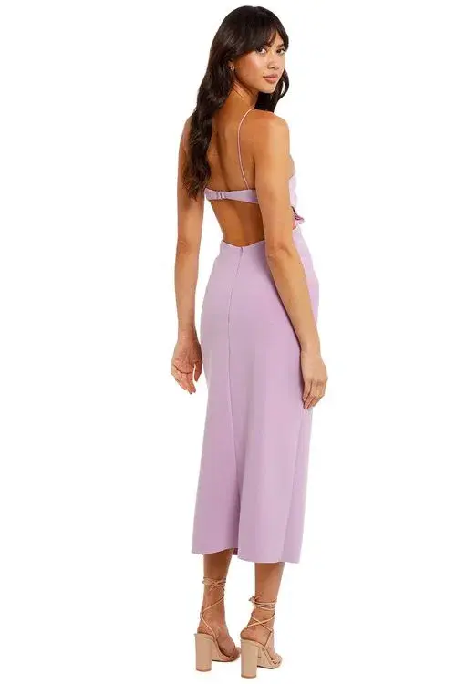 Bec & Bridge Ella Midi Dress Iris Size 6 - Image 2