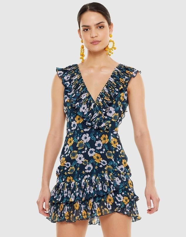 Talulah Light It Up Mini Dress Print Size 10 - Image 1