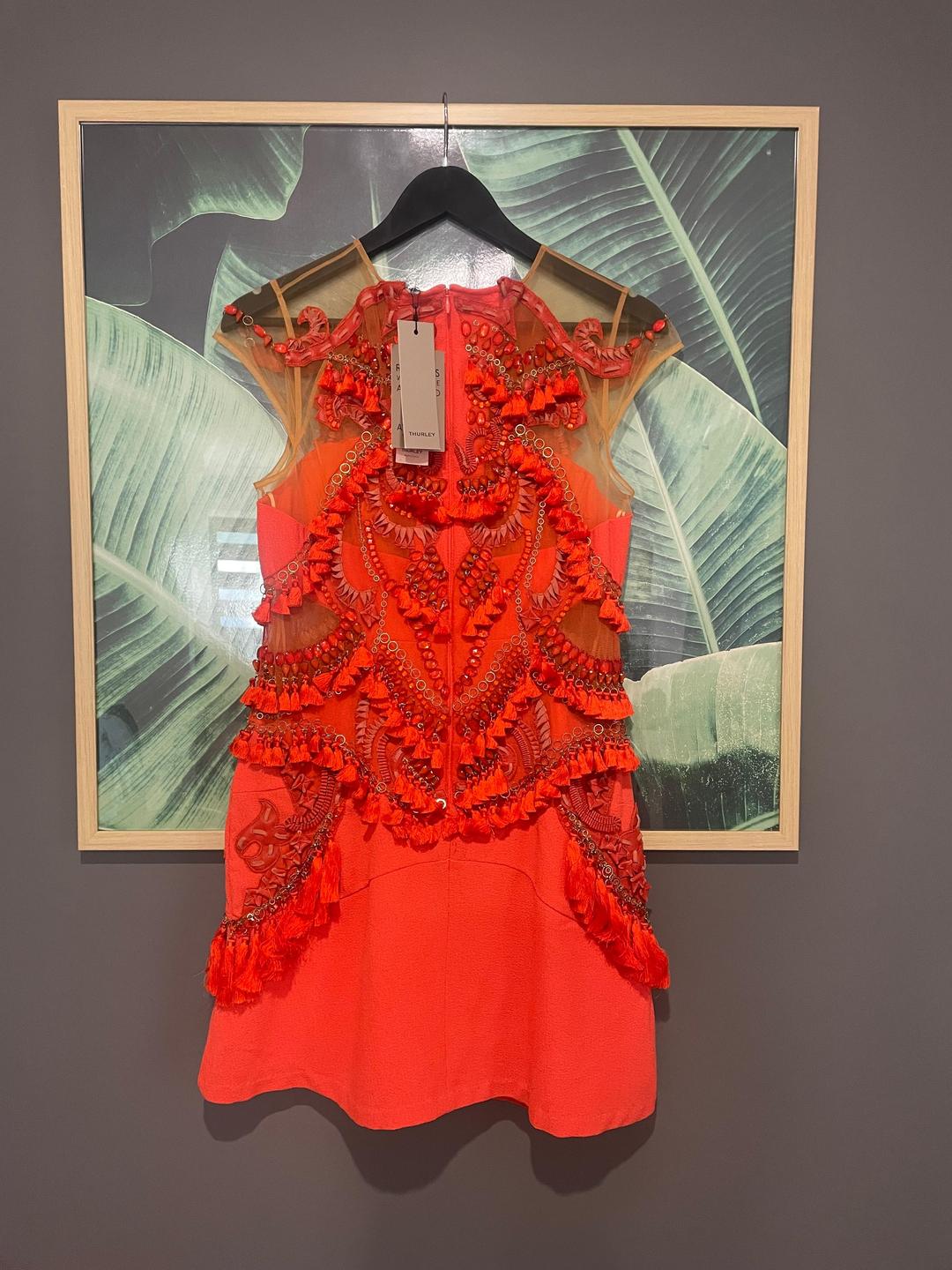 Thurley Cloud Nine Illusion Dress Red Size 10 for rent on The Volte - main image