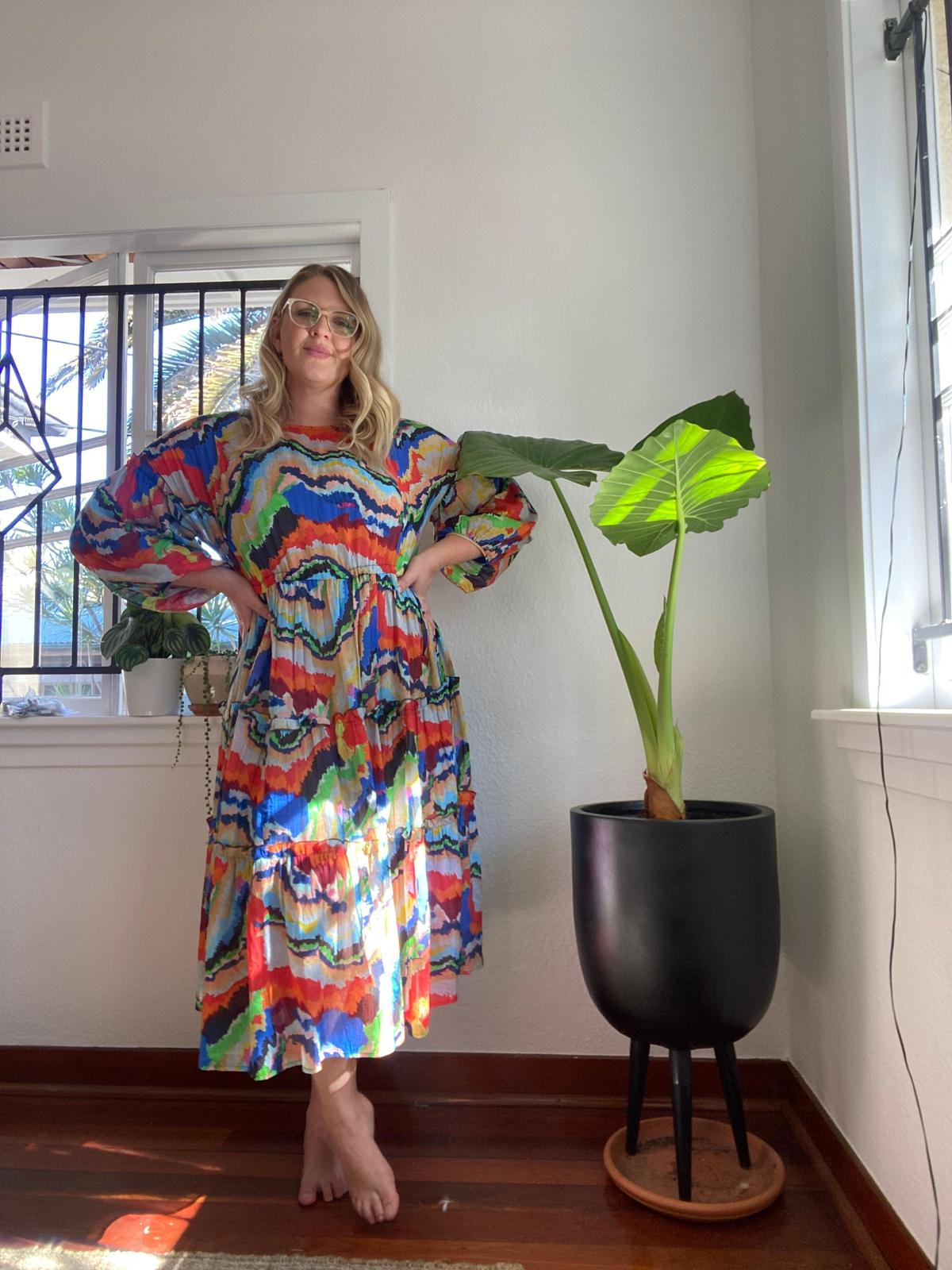 Gorman Felt Tip Forest Dress Print Size 14  - Image 4