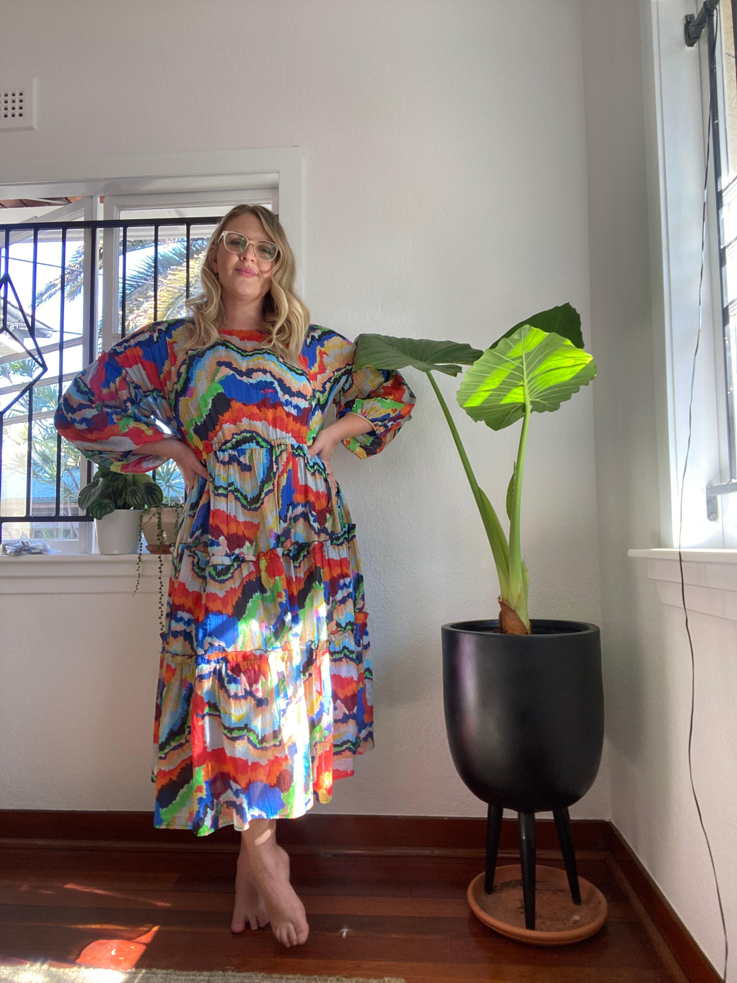 Gorman Felt Tip Forest Dress Print Size 14  - Image 4