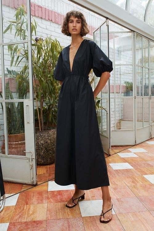 Suboo Rosanna Backless Dress Black Size 8 for rent on The Volte - main image