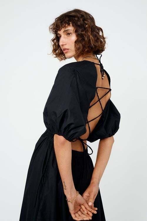 Suboo Rosanna Backless Dress Black Size 8 for rent on The Volte - main image