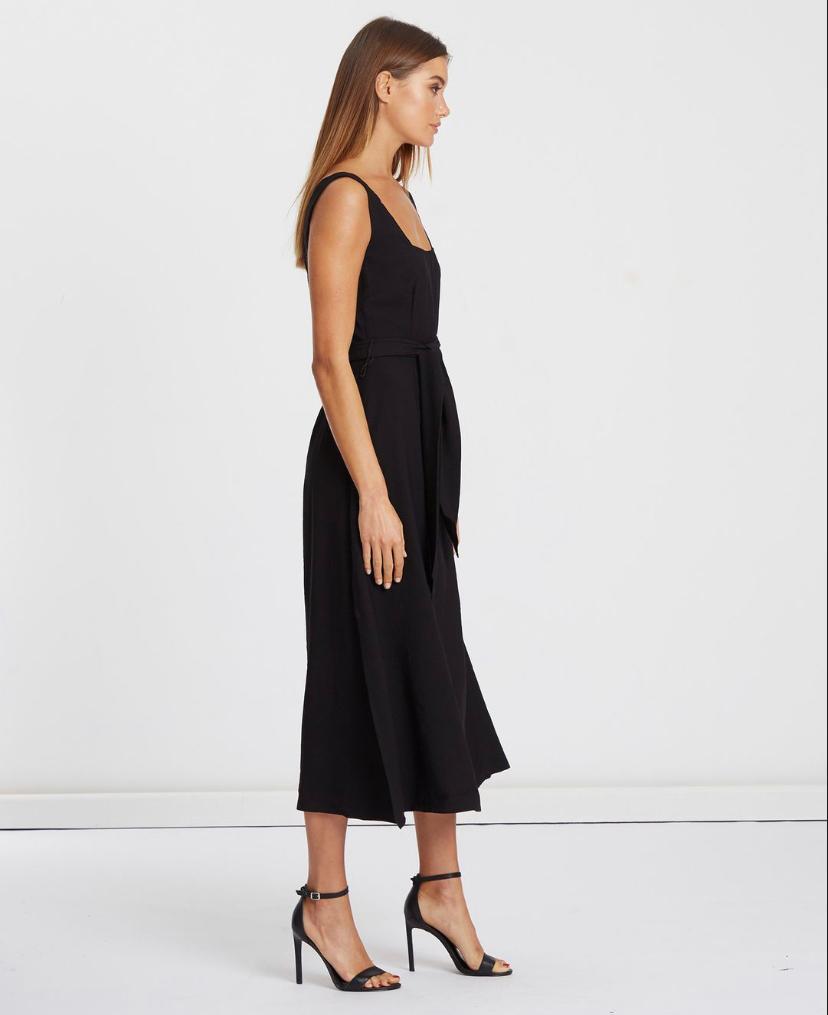 Willa The Label Charles Square Neck Dress Black Size 10 - Image 2