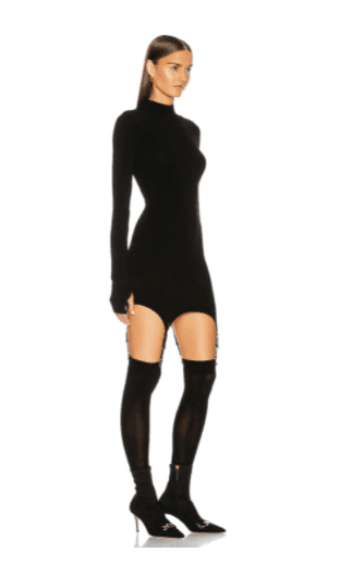 Dion Lee Garter Mini Dress Black Size 8 - Image 2