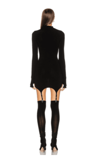 Dion Lee Garter Mini Dress Black Size 8 - Image 3