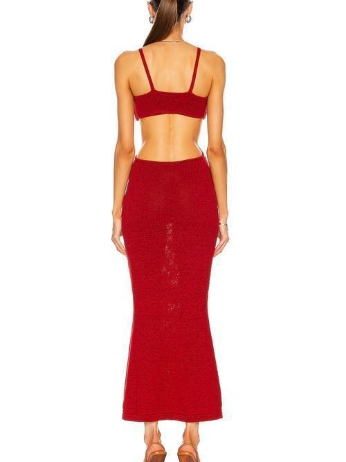 Cult Gaia Serita Dress Red Size 8 for rent on The Volte - main image