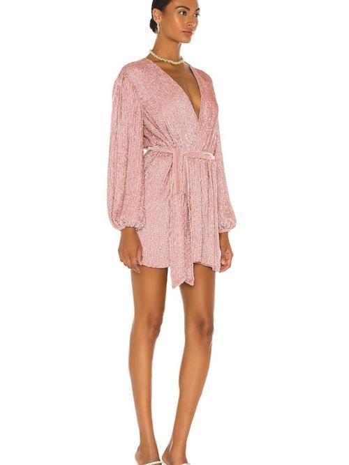 Retrofete Gabrielle Robe Dress Pink Size 6 - Image 3
