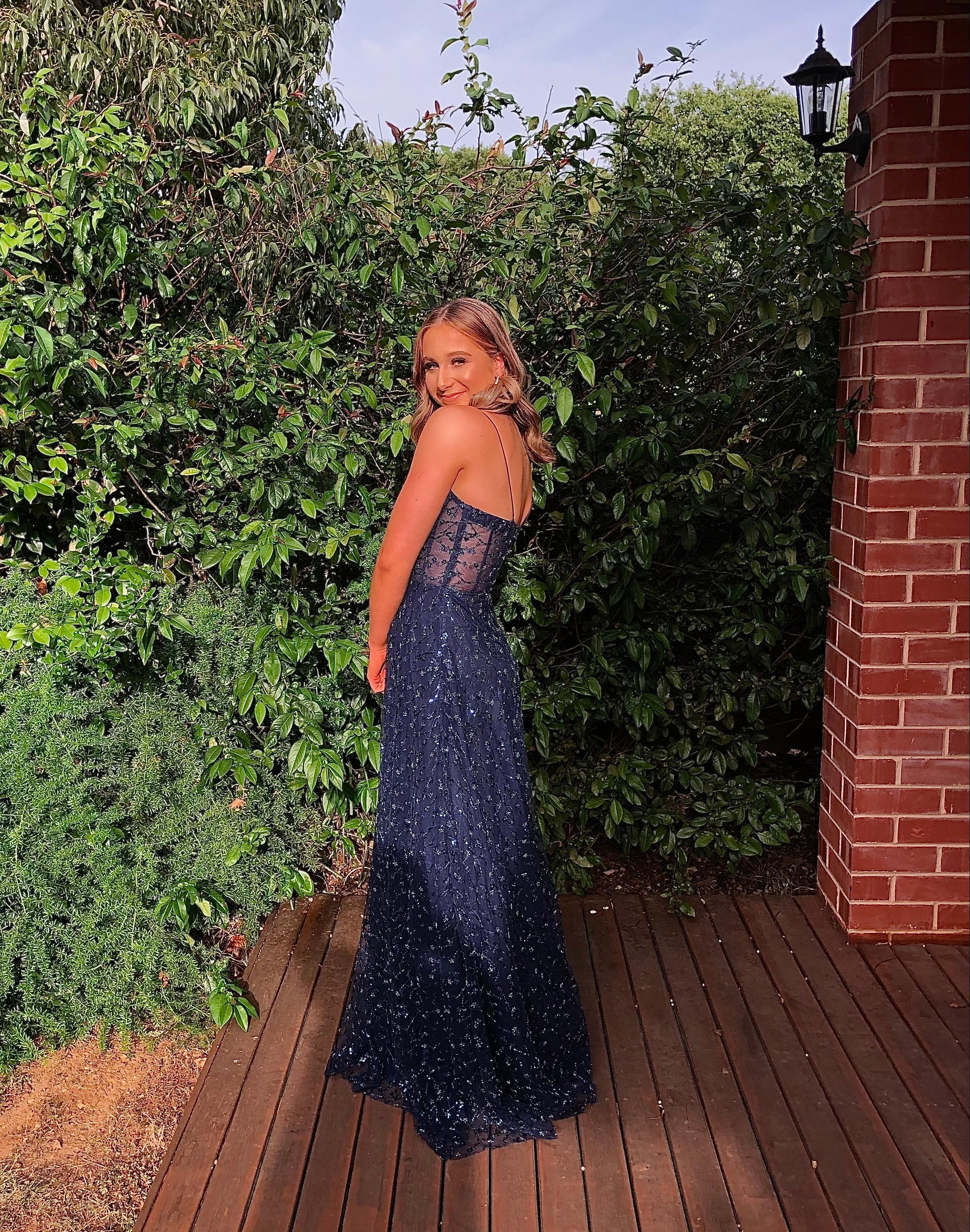 Jadore Kristie Gown Navy Size 8 - Image 2