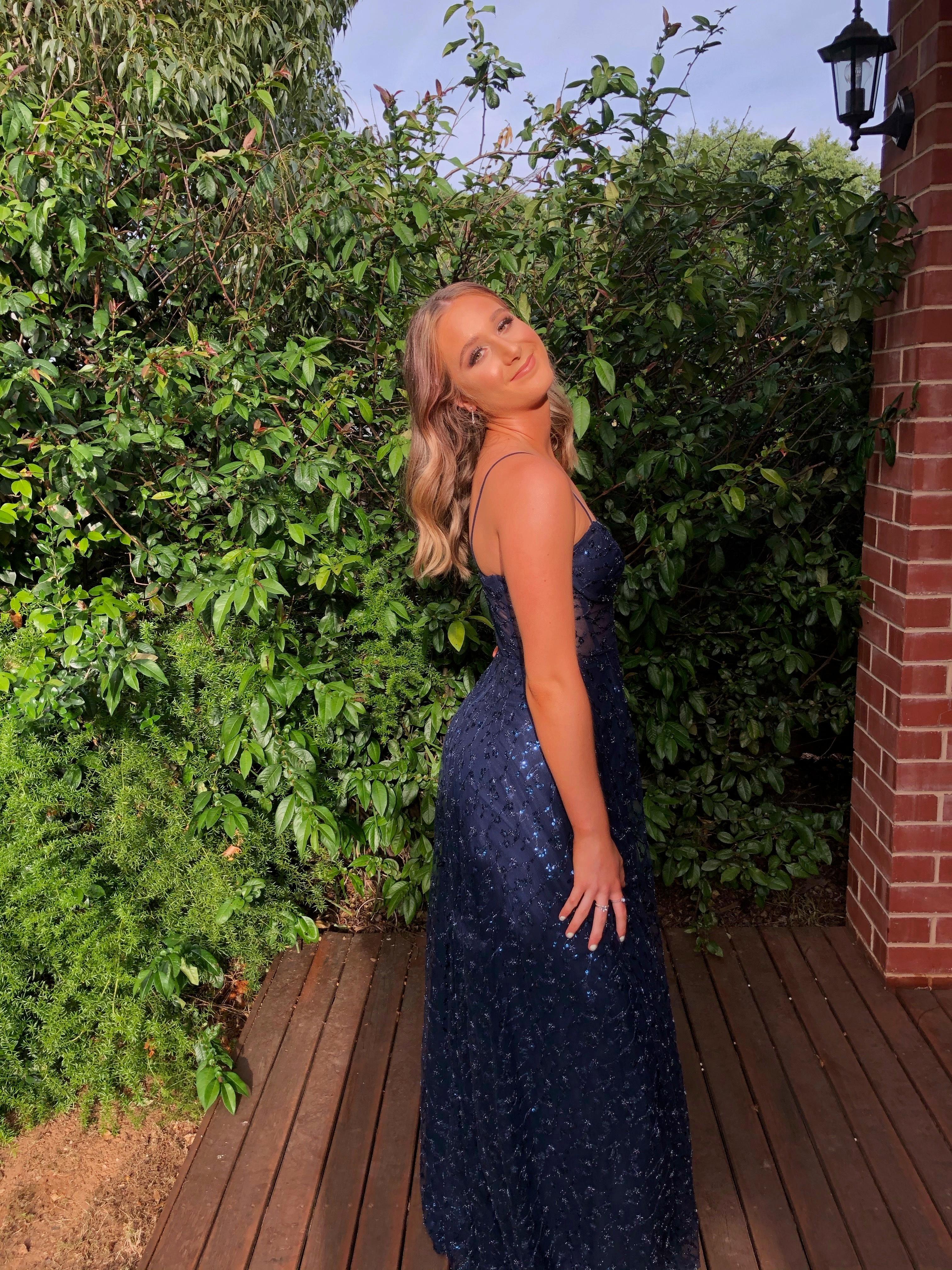 Jadore Kristie Gown Navy Size 8 - Image 3