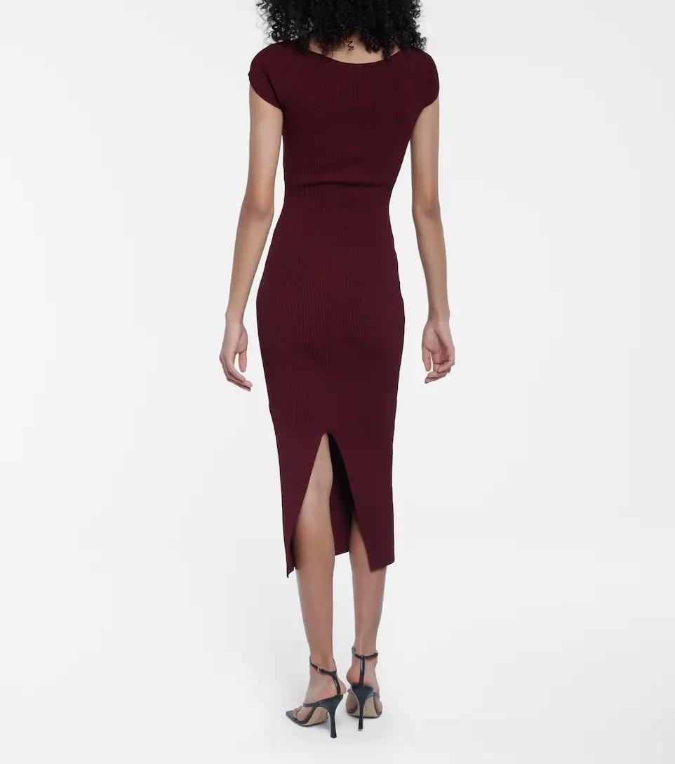 Khaite Allegra Dress Red Size 10 - Image 2